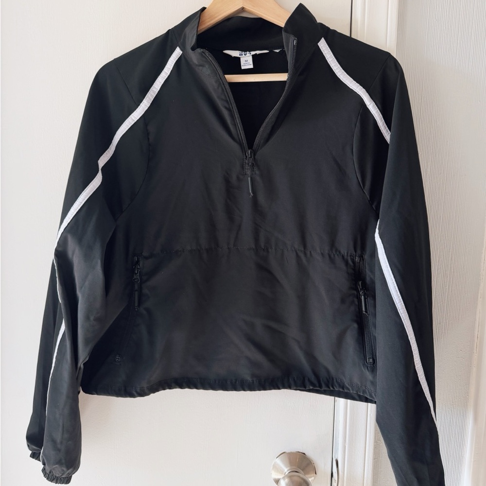 JoyLab Black Pullover with White Accents